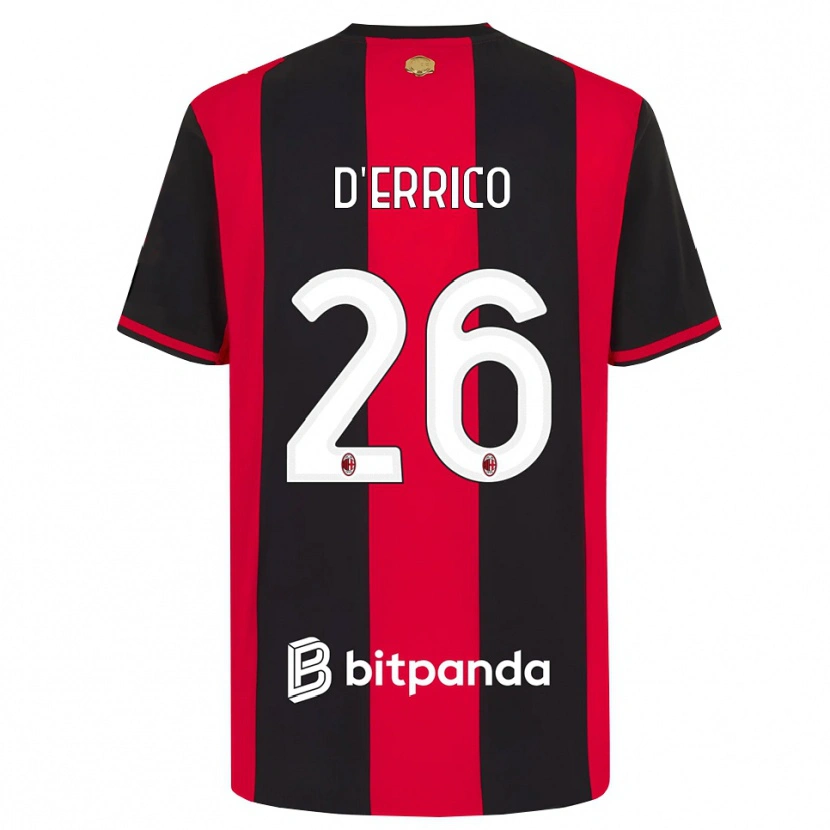 Danxen Herren Leonardo D'errico #26 Rot Schwarz Weiß Heimtrikot Trikot 2026/27 T-Shirt