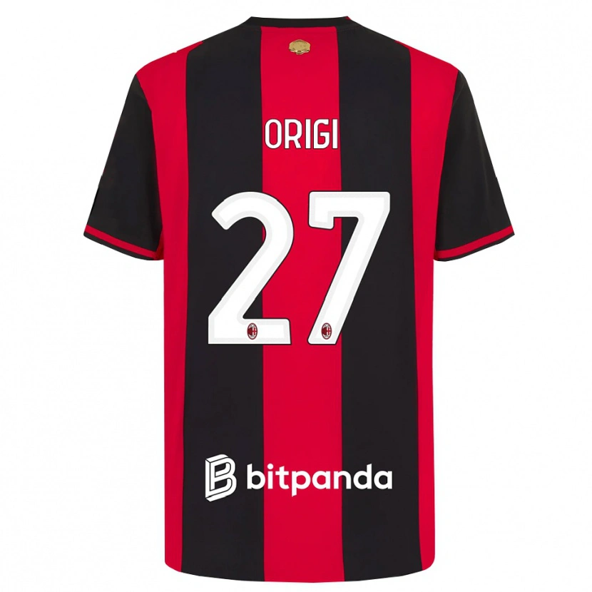 Danxen Herren Divock Origi #27 Rot Schwarz Weiß Heimtrikot Trikot 2026/27 T-Shirt