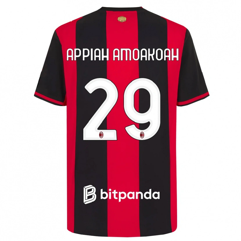 Danxen Herren Karen Appiah Amoakoah #29 Rot Schwarz Weiß Heimtrikot Trikot 2026/27 T-Shirt