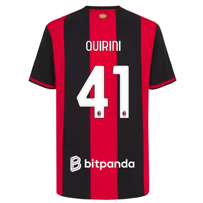 Danxen Herren Ettore Quirini #41 Rot Schwarz Weiß Heimtrikot Trikot 2026/27 T-Shirt