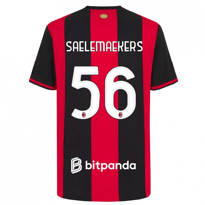 Danxen Herren Alexis Saelemaekers #56 Rot Schwarz Weiß Heimtrikot Trikot 2026/27 T-Shirt