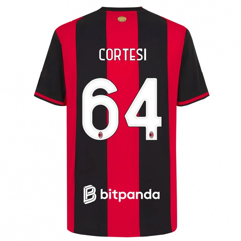 Danxen Herren Selena Cortesi #64 Rot Schwarz Weiß Heimtrikot Trikot 2026/27 T-Shirt