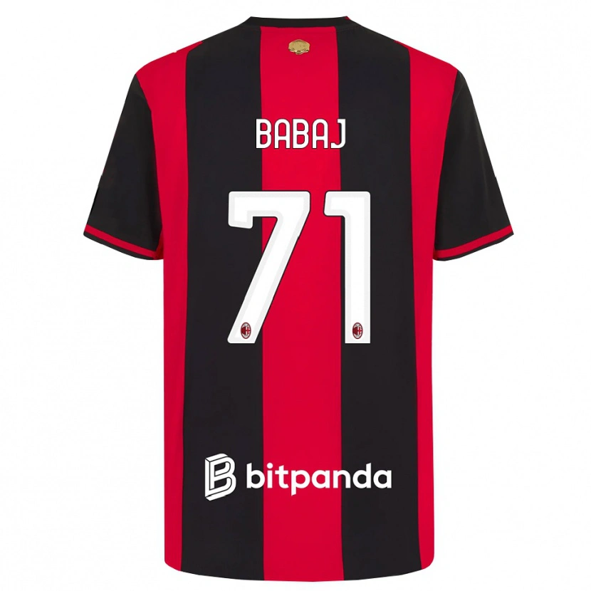 Danxen Herren Aron Babaj #71 Rot Schwarz Weiß Heimtrikot Trikot 2026/27 T-Shirt