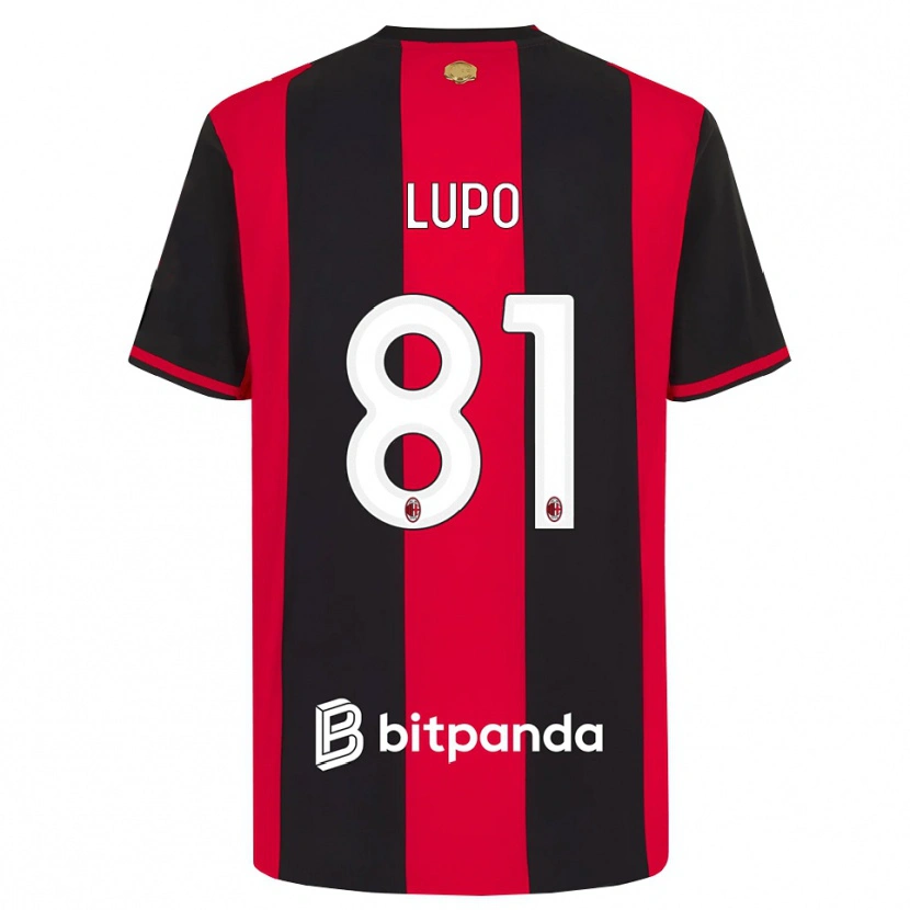 Danxen Herren Simone Lupo #81 Rot Schwarz Weiß Heimtrikot Trikot 2026/27 T-Shirt