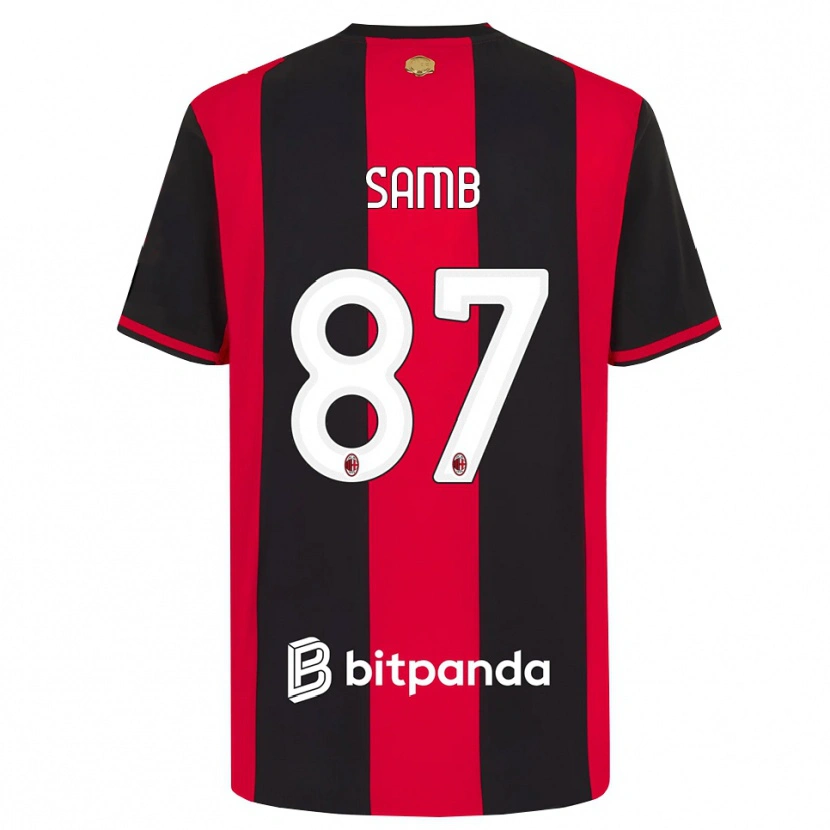 Danxen Herren Ablaye Samb #87 Rot Schwarz Weiß Heimtrikot Trikot 2026/27 T-Shirt