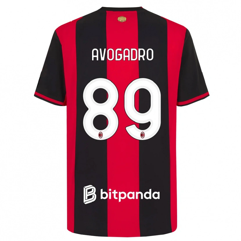 Danxen Herren Pietro Avogadro #89 Rot Schwarz Weiß Heimtrikot Trikot 2026/27 T-Shirt