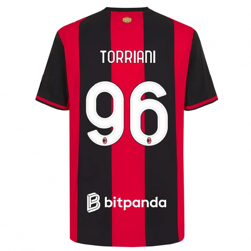 Danxen Herren Lorenzo Torriani #96 Rot Schwarz Weiß Heimtrikot Trikot 2026/27 T-Shirt