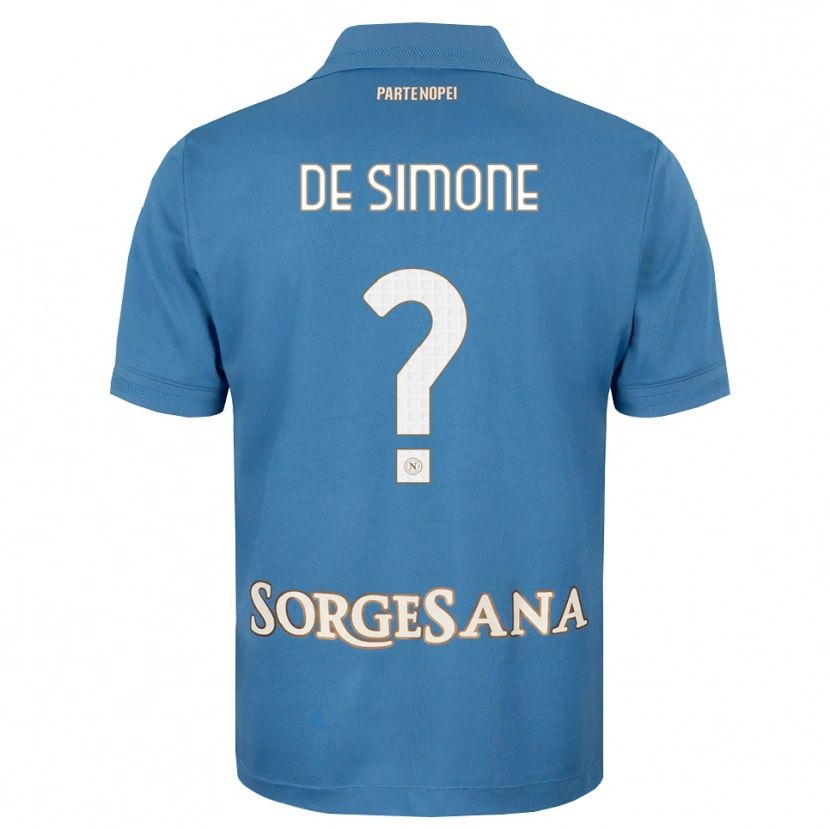 Danxen Herren Paolo De Simone #0 Nebelblau Weiß Heimtrikot Trikot 2026/27 T-Shirt