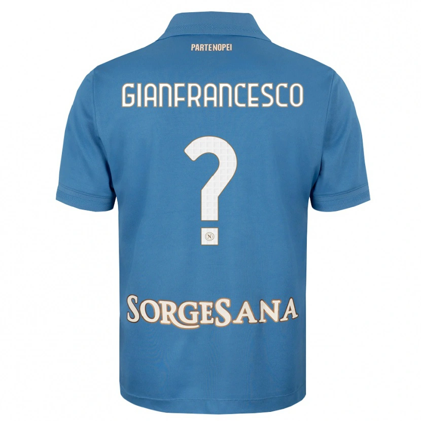 Danxen Herren Sergio Gianfrancesco #0 Nebelblau Weiß Heimtrikot Trikot 2026/27 T-Shirt