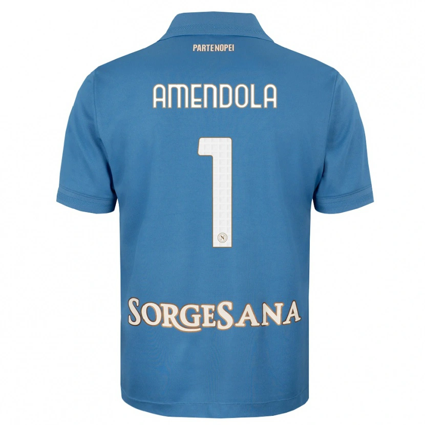 Danxen Herren Antonio Amendola #1 Nebelblau Weiß Heimtrikot Trikot 2026/27 T-Shirt