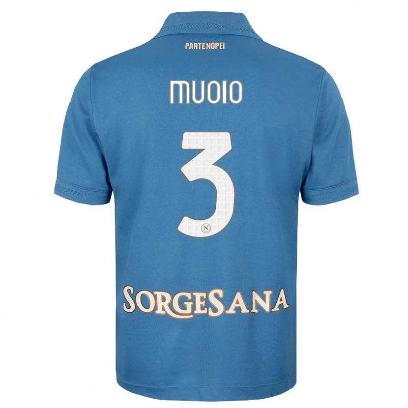 Danxen Herren Gabriele Muoio #3 Nebelblau Weiß Heimtrikot Trikot 2026/27 T-Shirt