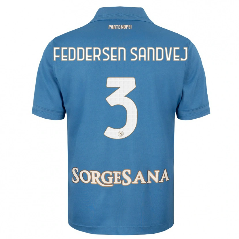 Danxen Herren Cecilie Feddersen Sandvej #3 Nebelblau Weiß Heimtrikot Trikot 2026/27 T-Shirt