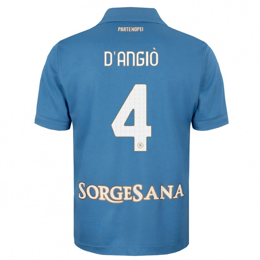 Danxen Herren Christian D'angiò #4 Nebelblau Weiß Heimtrikot Trikot 2026/27 T-Shirt