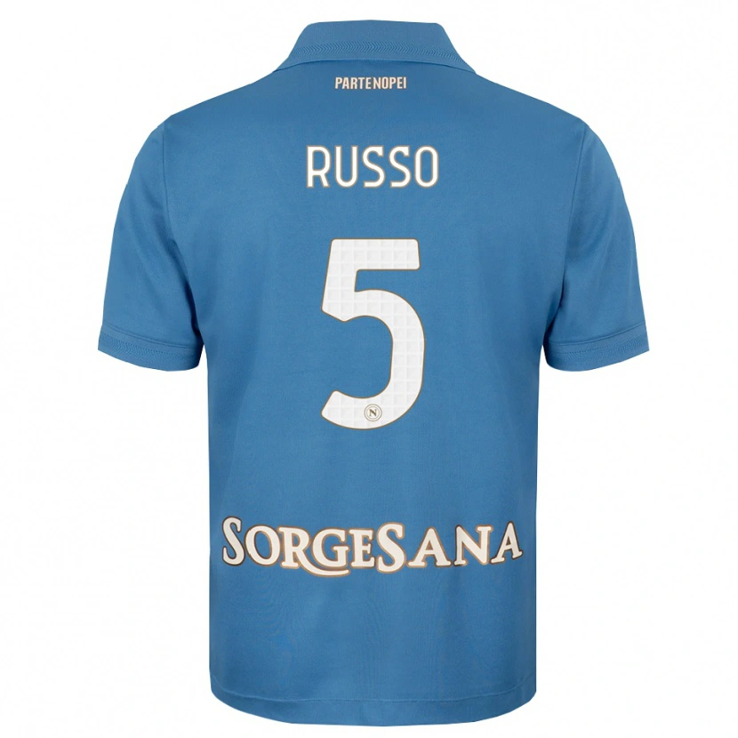 Danxen Herren Lorenzo Russo #5 Nebelblau Weiß Heimtrikot Trikot 2026/27 T-Shirt