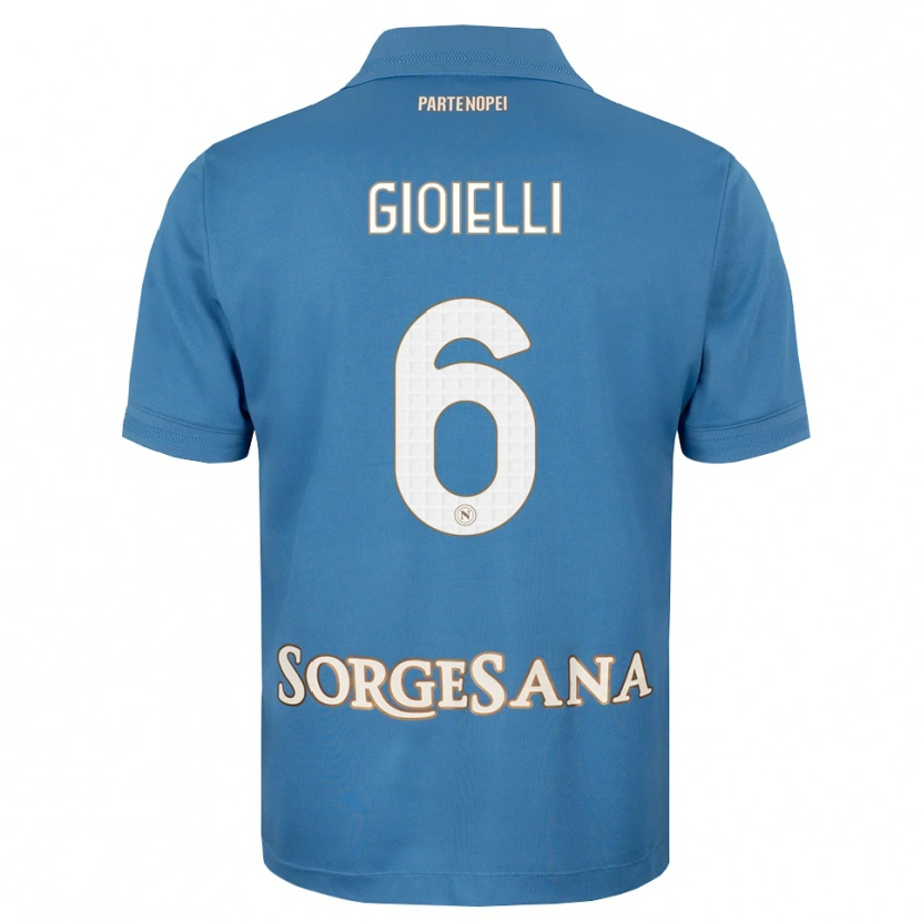 Danxen Herren Francesco Pio Gioielli #6 Nebelblau Weiß Heimtrikot Trikot 2026/27 T-Shirt