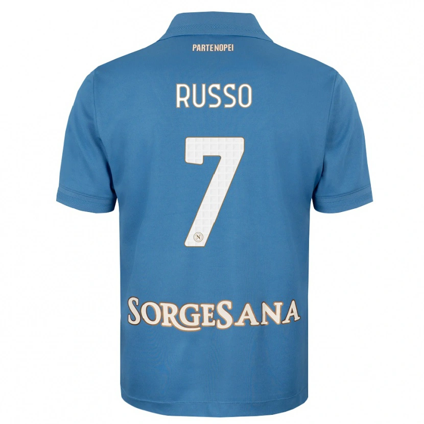 Danxen Herren Giorgio Russo #7 Nebelblau Weiß Heimtrikot Trikot 2026/27 T-Shirt