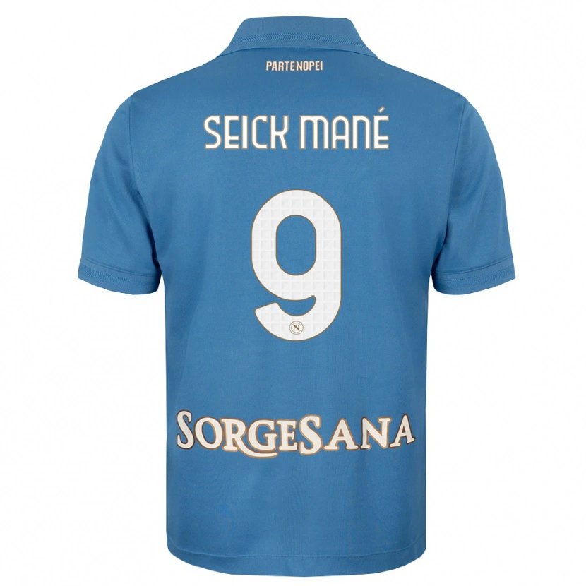 Danxen Herren Mohamed Seick Mané #9 Nebelblau Weiß Heimtrikot Trikot 2026/27 T-Shirt
