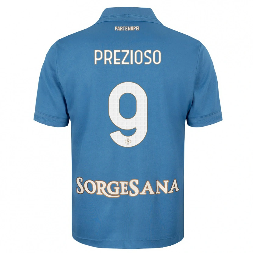 Danxen Herren Vittorio Prezioso #9 Nebelblau Weiß Heimtrikot Trikot 2026/27 T-Shirt