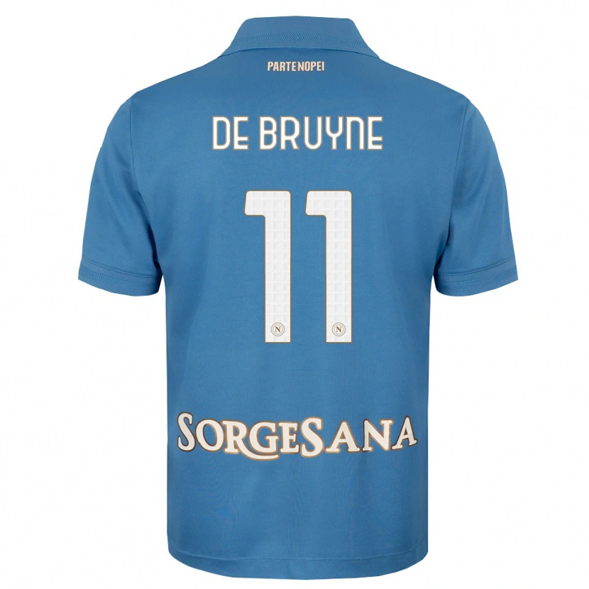 Danxen Herren Kevin De Bruyne #11 Nebelblau Weiß Heimtrikot Trikot 2026/27 T-Shirt
