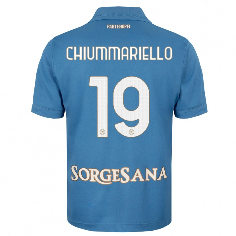 Danxen Herren Andrea Chiummariello #19 Nebelblau Weiß Heimtrikot Trikot 2026/27 T-Shirt
