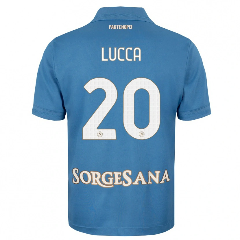 Danxen Herren Lorenzo Lucca #20 Nebelblau Weiß Heimtrikot Trikot 2026/27 T-Shirt