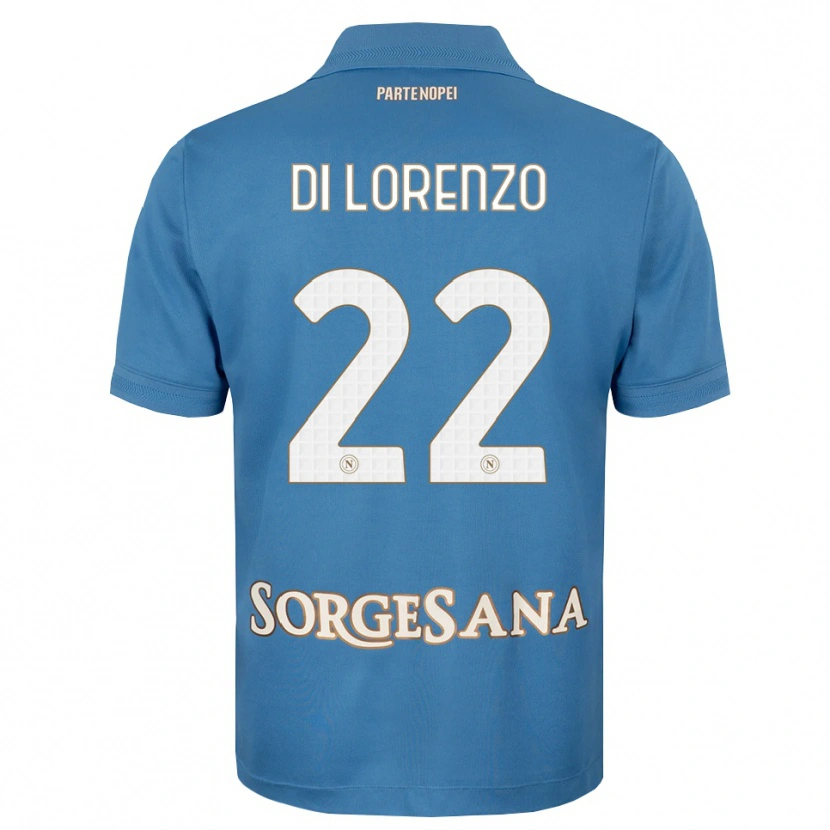 Danxen Herren Giovanni Di Lorenzo #22 Nebelblau Weiß Heimtrikot Trikot 2026/27 T-Shirt