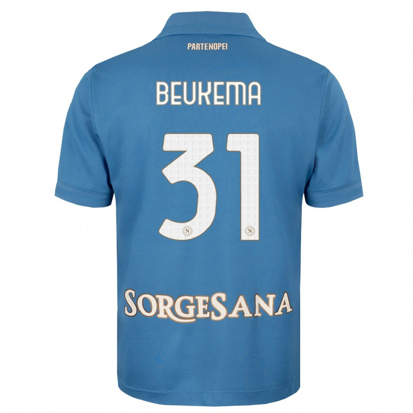 Danxen Herren Sam Beukema #31 Nebelblau Weiß Heimtrikot Trikot 2026/27 T-Shirt
