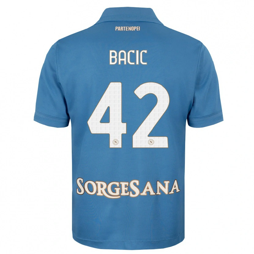 Danxen Herren Doris Bačić #42 Nebelblau Weiß Heimtrikot Trikot 2026/27 T-Shirt