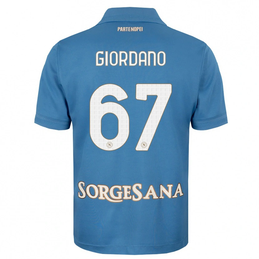 Danxen Herren Michela Giordano #67 Nebelblau Weiß Heimtrikot Trikot 2026/27 T-Shirt