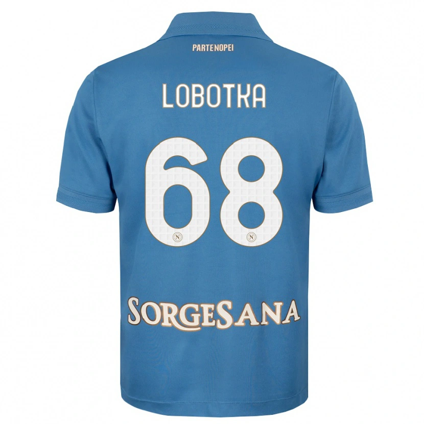 Danxen Herren Stanislav Lobotka #68 Nebelblau Weiß Heimtrikot Trikot 2026/27 T-Shirt