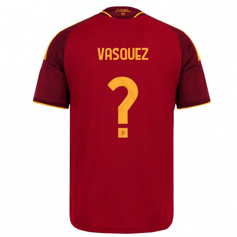 Danxen Herren Devis Vásquez #0 Rot Gold Gelb Heimtrikot Trikot 2026/27 T-Shirt
