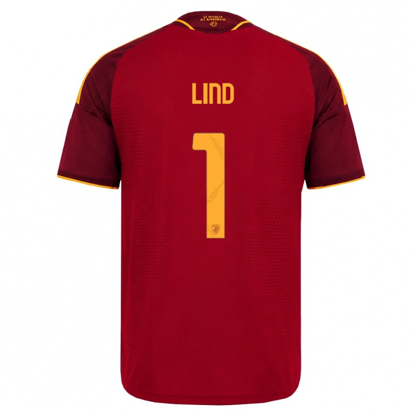 Danxen Herren Emma Lind #1 Rot Gold Gelb Heimtrikot Trikot 2026/27 T-Shirt