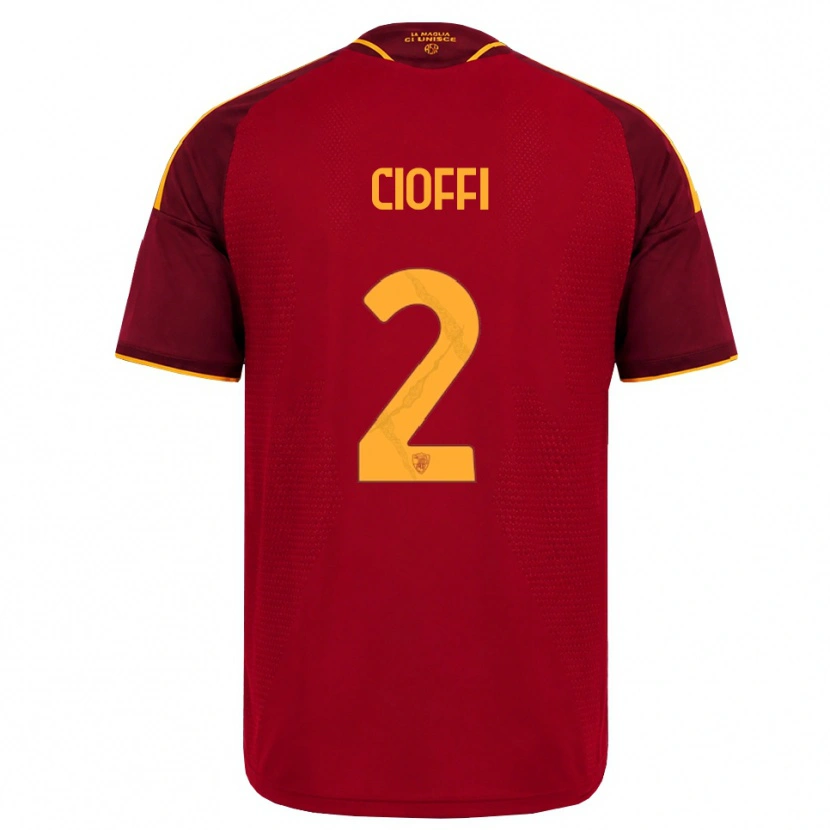 Danxen Herren Cristian Cioffi #2 Rot Gold Gelb Heimtrikot Trikot 2026/27 T-Shirt