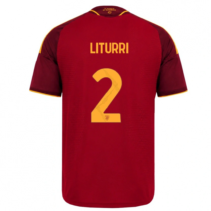 Danxen Herren Nicola Liturri #2 Rot Gold Gelb Heimtrikot Trikot 2026/27 T-Shirt