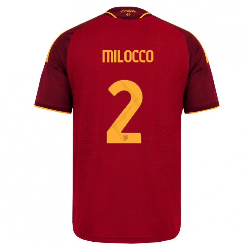 Danxen Herren Matias Milocco #2 Rot Gold Gelb Heimtrikot Trikot 2026/27 T-Shirt