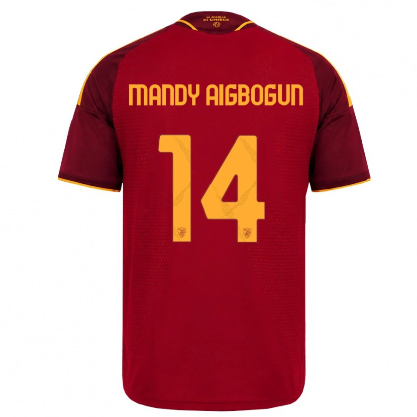 Danxen Herren Eseosa Mandy Aigbogun #14 Rot Gold Gelb Heimtrikot Trikot 2026/27 T-Shirt
