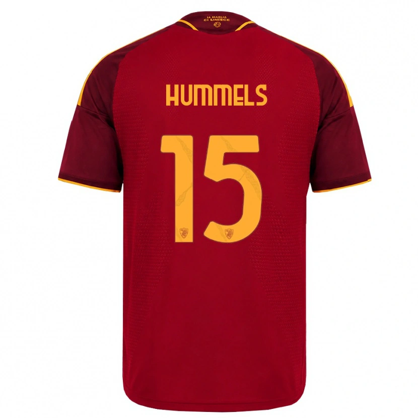 Danxen Herren Mats Hummels #15 Rot Gold Gelb Heimtrikot Trikot 2026/27 T-Shirt