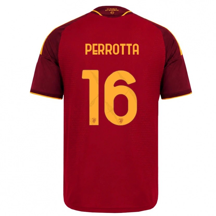 Danxen Herren Mathias Perrotta #16 Rot Gold Gelb Heimtrikot Trikot 2026/27 T-Shirt