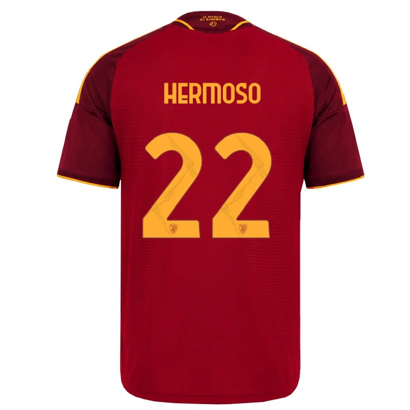 Danxen Herren Mario Hermoso #22 Rot Gold Gelb Heimtrikot Trikot 2026/27 T-Shirt