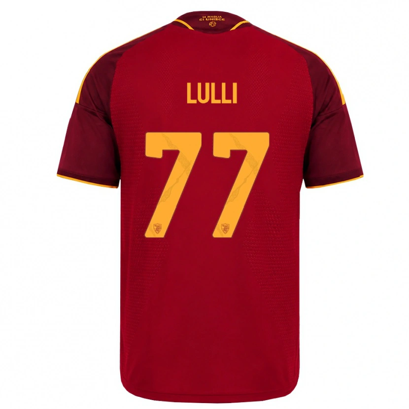 Danxen Herren Emanuele Lulli #77 Rot Gold Gelb Heimtrikot Trikot 2026/27 T-Shirt