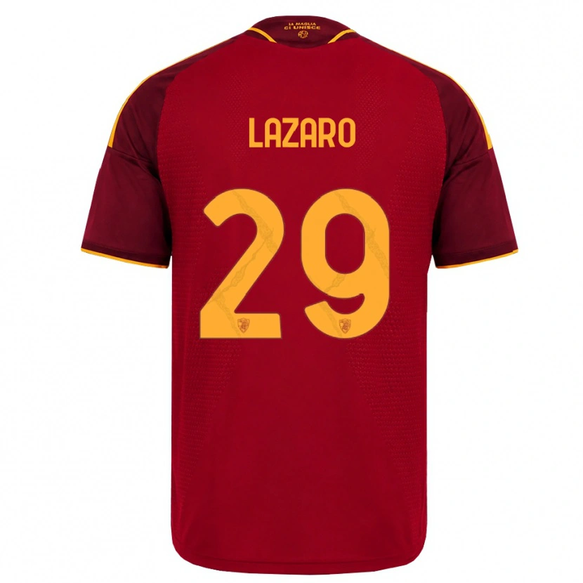 Danxen Herren Paloma Lazaro #29 Rot Gold Gelb Heimtrikot Trikot 2026/27 T-Shirt