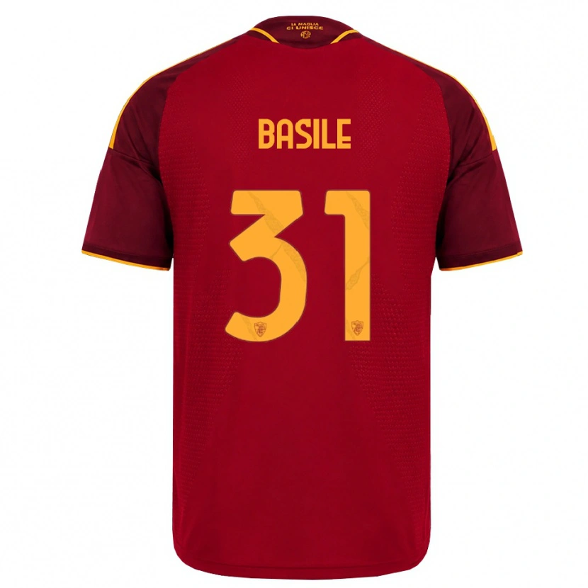 Danxen Herren Filippo Basile #31 Rot Gold Gelb Heimtrikot Trikot 2026/27 T-Shirt