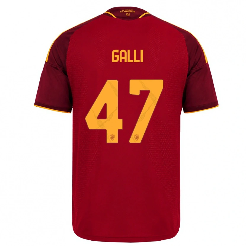 Danxen Herren Giulia Galli #47 Rot Gold Gelb Heimtrikot Trikot 2026/27 T-Shirt