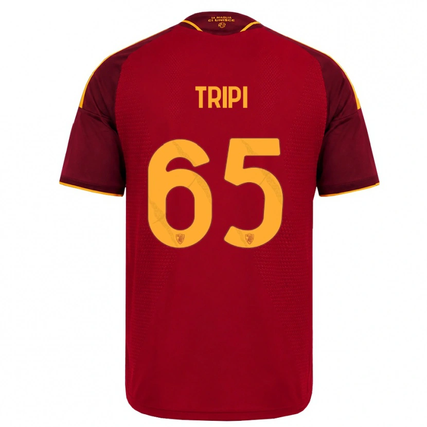 Danxen Herren Filippo Tripi #65 Rot Gold Gelb Heimtrikot Trikot 2026/27 T-Shirt