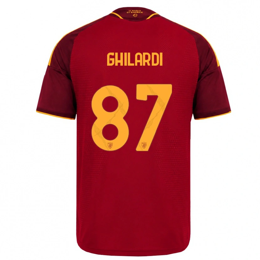 Danxen Herren Daniele Ghilardi #87 Rot Gold Gelb Heimtrikot Trikot 2026/27 T-Shirt