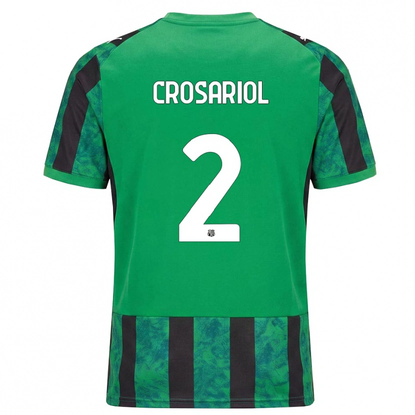 Danxen Herren Daniel Crosariol #2 Grün Schwarz Weiß Heimtrikot Trikot 2026/27 T-Shirt