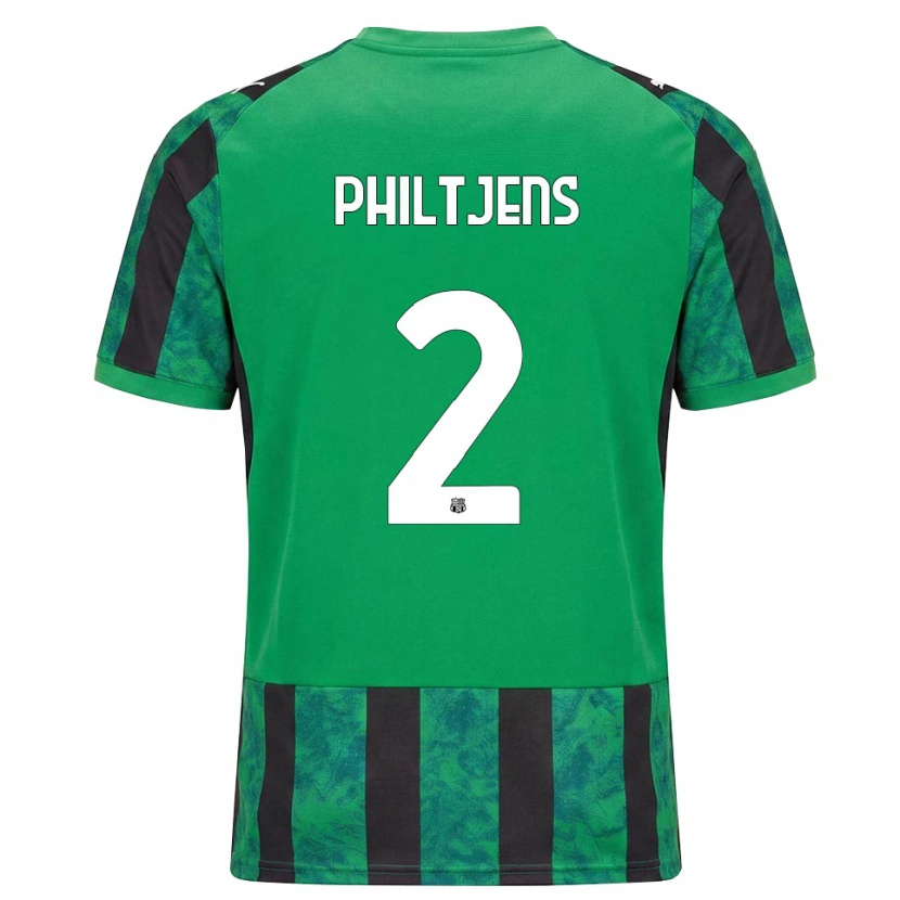 Danxen Herren Davina Philtjens #2 Grün Schwarz Weiß Heimtrikot Trikot 2026/27 T-Shirt