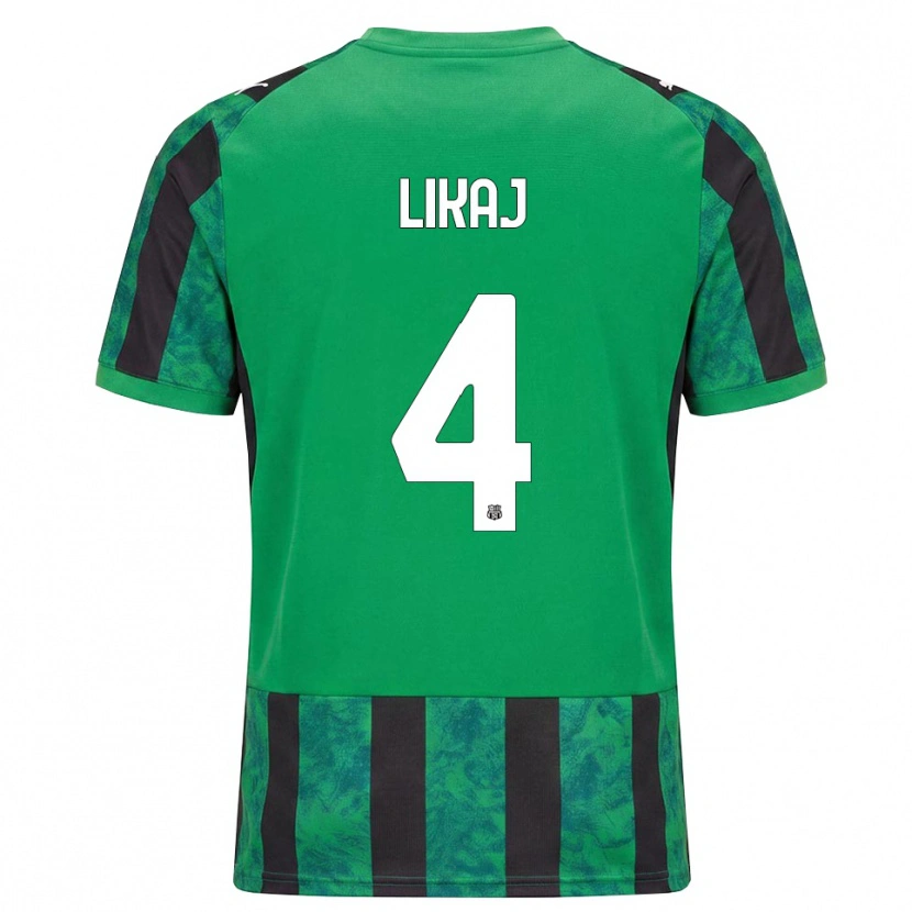 Danxen Herren Enea Likaj #4 Grün Schwarz Weiß Heimtrikot Trikot 2026/27 T-Shirt
