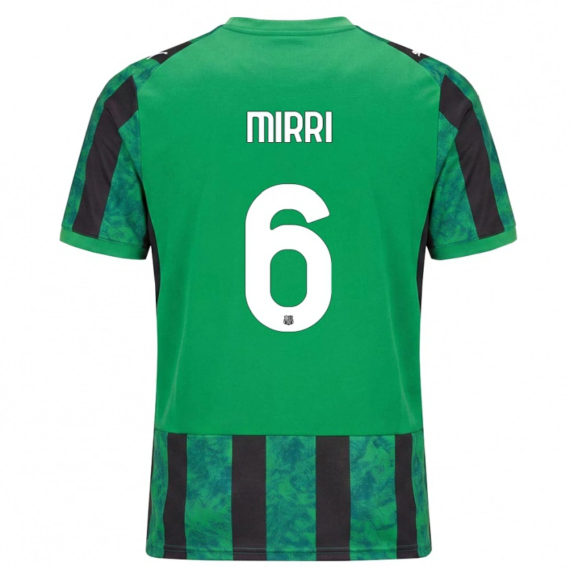 Danxen Herren Mattia Mirri #6 Grün Schwarz Weiß Heimtrikot Trikot 2026/27 T-Shirt