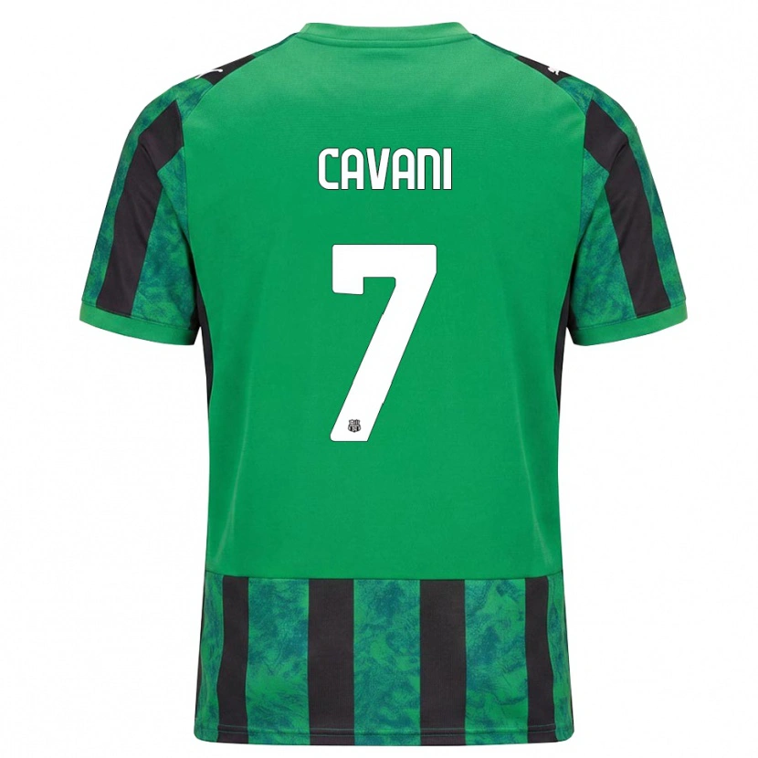 Danxen Herren Lorenzo Cavani #7 Grün Schwarz Weiß Heimtrikot Trikot 2026/27 T-Shirt